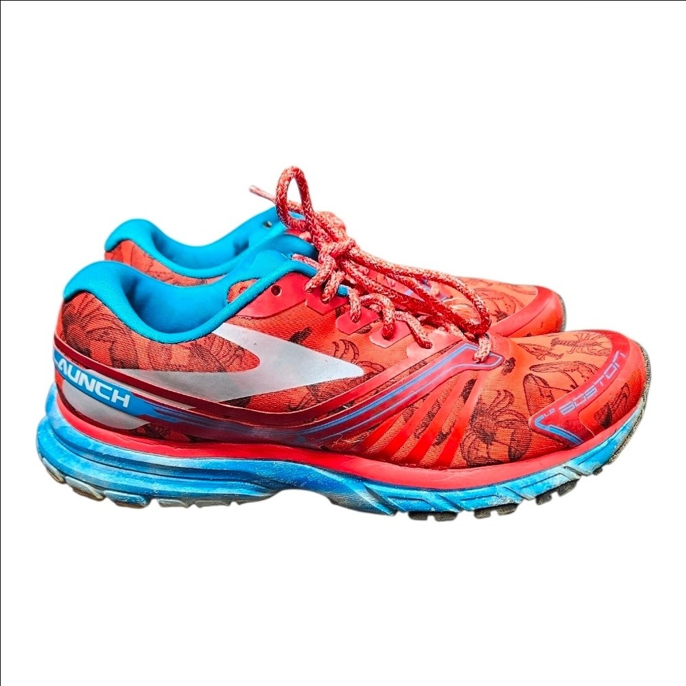 Brooks Launch 2 Boston Marathon Lobster Running Shoes Womens 8.5 1201781B629 - Picture 3 of 7